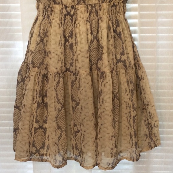 Japna Snake High Neck Split Back Dress Sz S - Picture 4 of 10